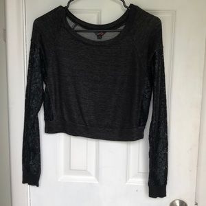 Black crop top